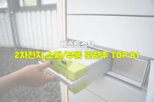 2차전지 소재/부품 관련주 TOP 81