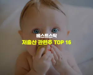 저출산 관련주 TOP 16