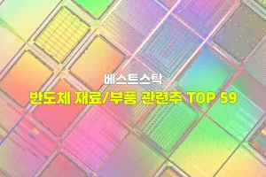 반도체 재료/부품 관련주 TOP 59